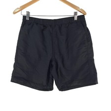 Uniqlo Swim Shorts Mens S Black Nylon Elastic Waist Mesh Lined Pockets 130741