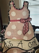 Mud pie It s A Girl Burlap Hanger