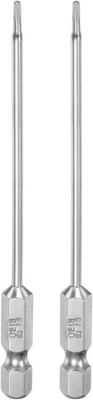 2 Stück T6 Torx Bit Set 1/4'' Sechskantschaft 100mm lang S2-Stahl Magnetische Bit