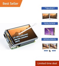 3.5 Inch IPS Touch Screen Monitor for Raspberry Pi 5/4B, 50 FPS, Stylish  Co...