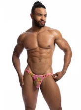N2N Bodywear Men's Daisy Sheer Bikini, M Pink Floral NWT