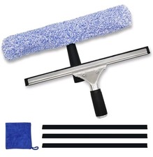Professional Window Cleaning Kit with Squeegee, Scrubber, Blades & Cloth