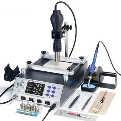 YIHUA 853AAA+ 1200W Rework Station - Preheater + Soldering + Hot Air Desoldering