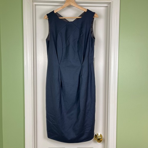 Jil Sander, Abito Jil Sander lana cashmere tubino vintage taglia IT 40 US 4 blu navy matita