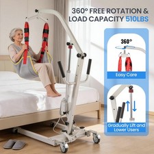 Electric Patient Lift Electric Patient Transfer Lift For Home Use 227kg/510lb