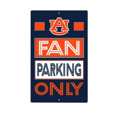 Auburn University Fan Parking USA Metal Wall Sign, 7.5" x 11.5"