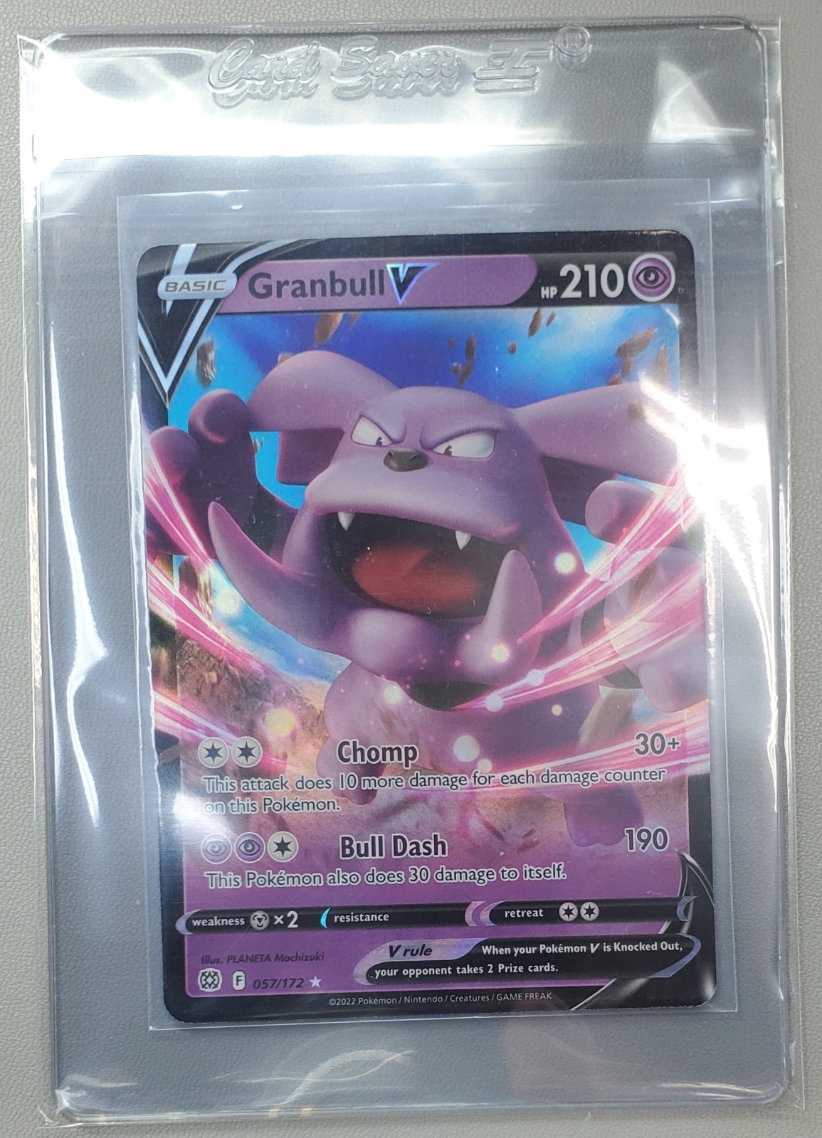 Pokemon TCG Granbull V 57/172 Brilliant Stars NM