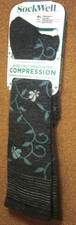 Sockwell Women's Full Sun | Moderate Graduated Compression Socks | Wide Calf Fit