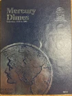 1916-1945 Whitman Mercury Dime Coin Folder including 36 coins