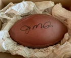 Joe Montana 49ers Autographed Football Upper Deck Authenticated + 2 NFL Cards