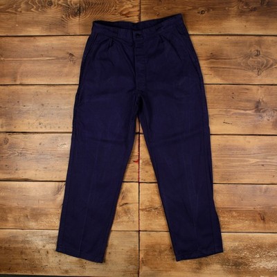 Vintage H Roquette Et Fils French Workwear Hose Pants 33x30 Herren Blau Chore
