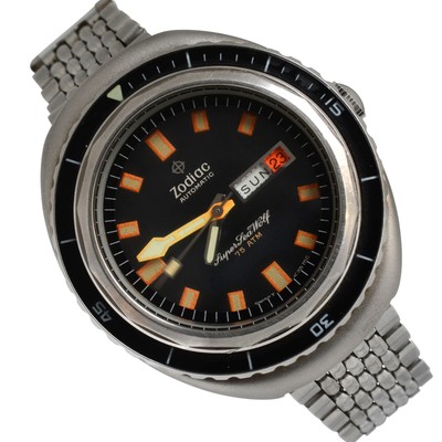 ZODIAC Super Seawolf 862-836 Diver Automatic Full Set 1969's | eBay