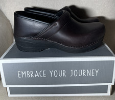 NEW Dansko XP 2.0 Waterproof Brown Leather Clogs Womens 36 EU 5.5-6 US Comfort