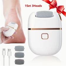 Electric Foot Grinder- Callus Remover, 3 Heads, 2 Speeds Rechargeable Foot File