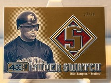 Upper Deck 2002 40 Man Super Swatch Mike Hampton Rockies #S-MH Memorabilia