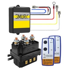 12V 250A Winch Solenoid Relay Kit 2 Wireless Remotes for 2000-6000 lb Winches