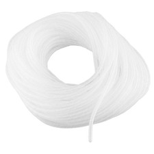25m Spiral Cable Wrap 4mm White Wire Organizer Sleeve for TV PC CCTV