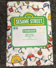 Sesame Street Christmas Pillowcases 100 Cotton 2 Pack Standard Pillowcase