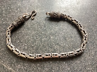 Gourmette En Argent Massif