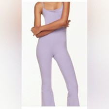 Aritzia WILFRED FREE Vital purple Flare Jumpsuit