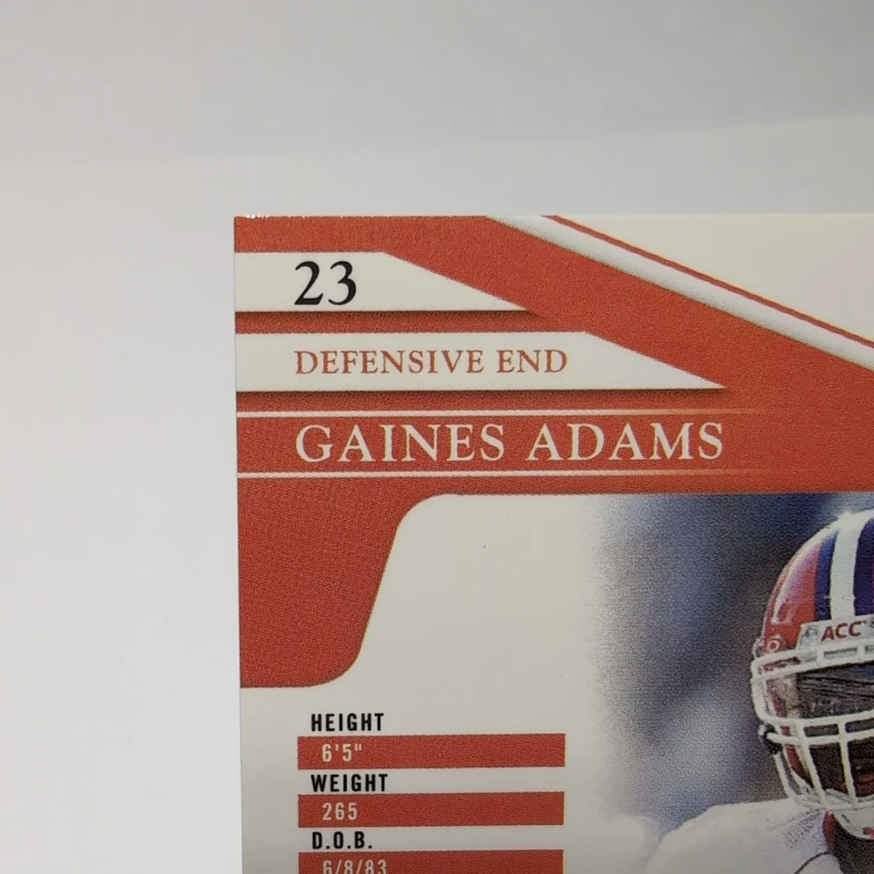 2007 Press Pass Gaines Adams #23  - Image 3 of 4
