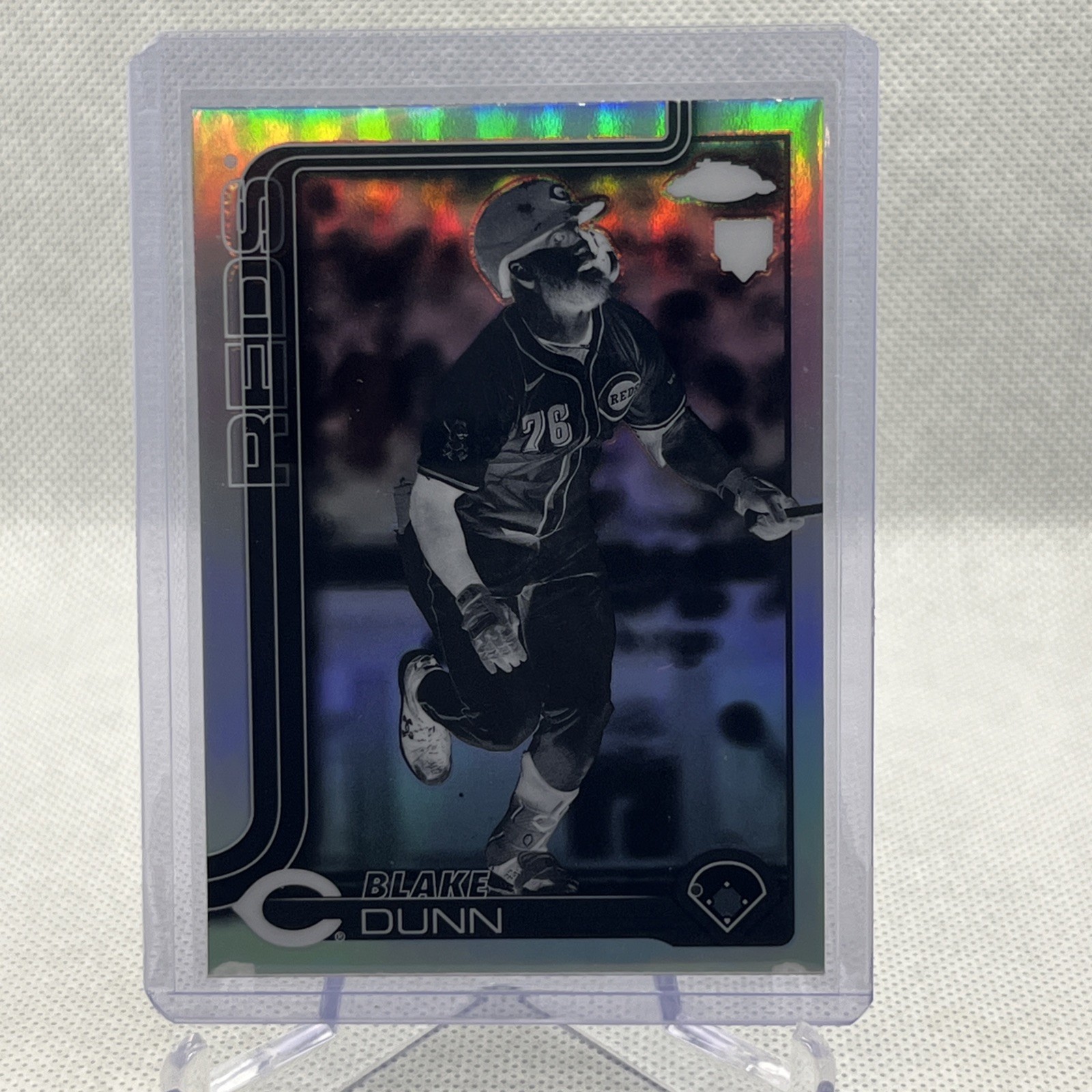 Blake Dunn 2025 Topps Chrome Negative Refractor Rookie RC #161 Cincinnati Reds