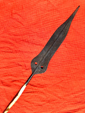 Antique African Spear big wide  21 inch Blade , Dark Patina not sword
