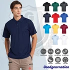 Mens Short Sleeve Polo Shirt, Solid Colour, Cool Dry Polyester Casual Everyday