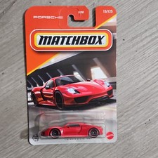 Matchbox Porsche 918 Spyder Red Black Diecast Plastic Car 1:64 Unopened Box