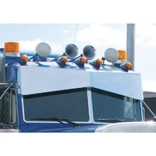 Peterbilt 14" Bowtie Southern Style Stainless Sun Visor