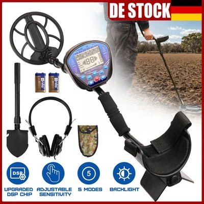 MARKENLOS Profi LCD-Display Metalldetektor Metallsuchgerät Gold Metal Detector Wasserdicht