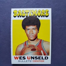 1971-72 Topps Basketball #95 Wes Unseld - Baltimore Bullets