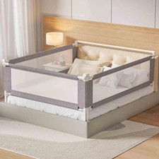 PurePapoose 3-Piece Queen Bed Rail for Toddlers Adjustable Safety Guard Gray