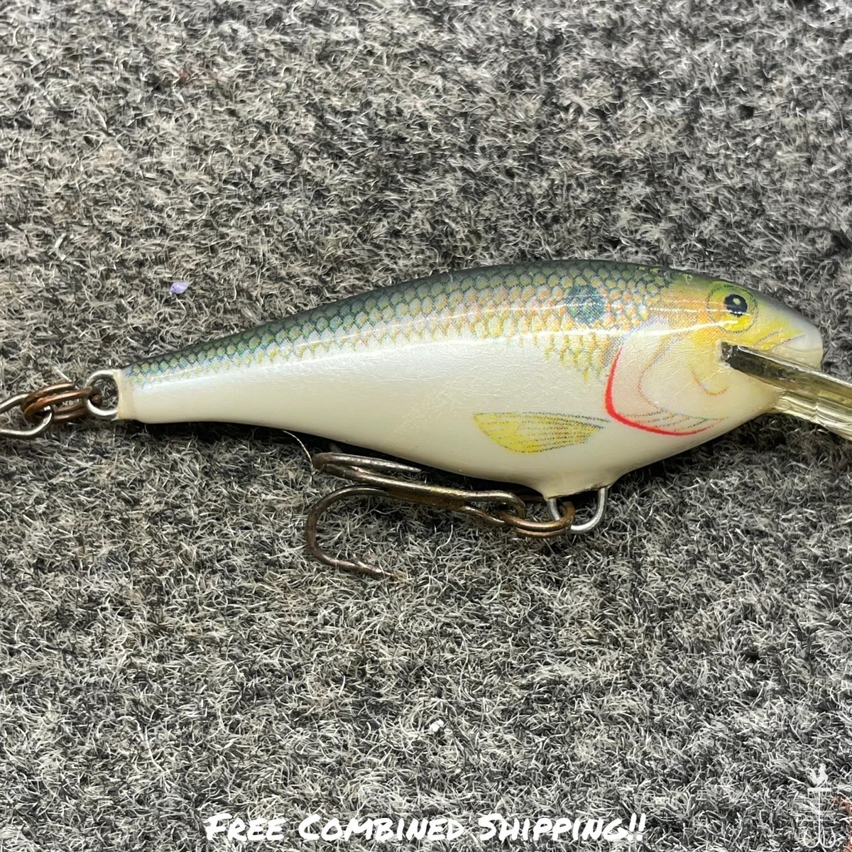 Leurre de pêche Rapala vintage Gold Shad Rap Ireland Crankbait