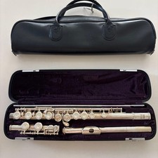 YAMAHA YFL-311 II Flute Silver Headjoint Used With Hard Case Soft Case