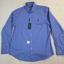  NWT Polo Ralph Lauren Men's Cotton Slim Fit Blue size XL Dress Shirt Classic