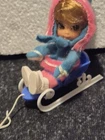 Vintage 1960S Mattel Liddle Kiddles FREEZY SLIDDLE Doll Outfit Hat Cap Sled