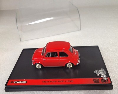 Brumm Steyr Puch C., Steyr Puch 500D, 1959, rot, 1/43, defekt&OVP