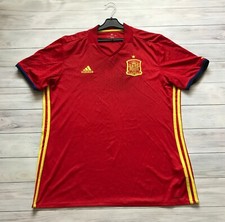 Spain 2016 - 2017 Home football shirt jersey Adidas size XL