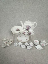 Japan 4 Different Mini Tea Sets Total 32 Pcs. 3 Flower Sets One Little Girl Set