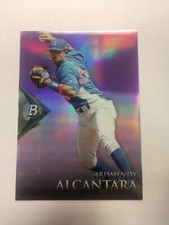 2014 Bowman Platinum Chrome Prospects Purple #BPCP27 Arismendy Alcantara RC (PWE