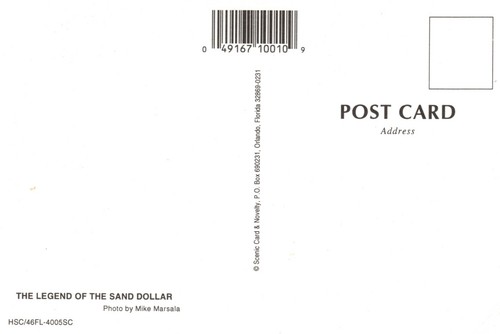 Mike Marsala Photo Legend of the Sand Dollar Postcard - Picture 2 of 2