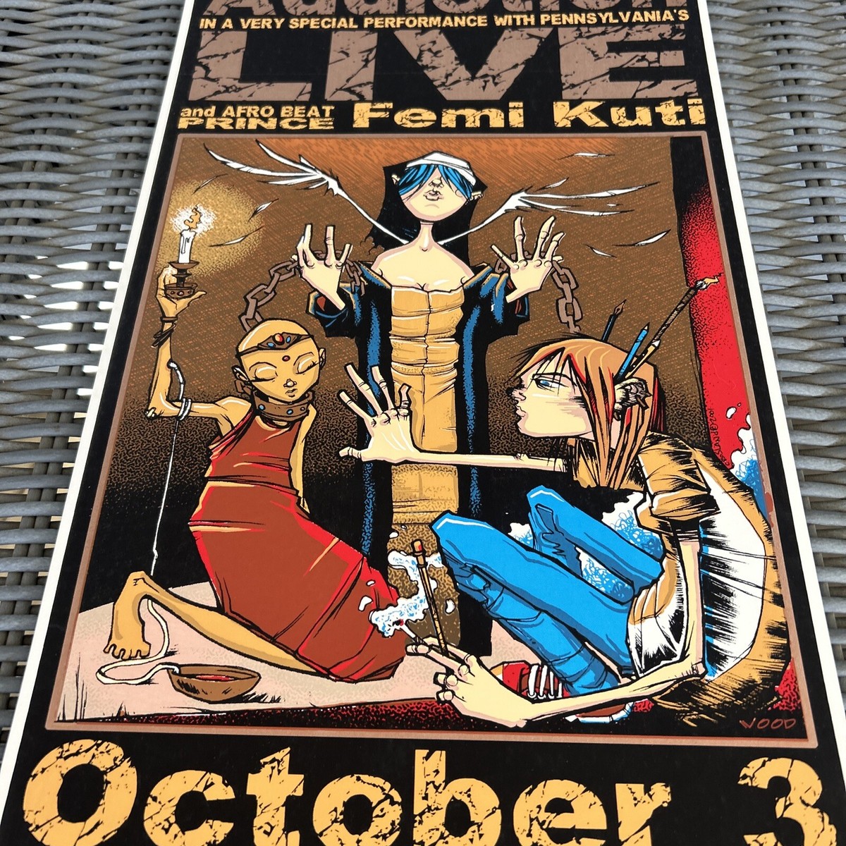 SIGNED & Numbered Janes Addiction 2001 Live In Pennsylvania