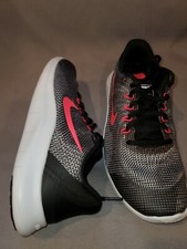 NIKE FLEX 2018 RN GIRLS GS BLACK PINK WHITE SHOES KIDS US 5.5 Y NEW AH3439 001