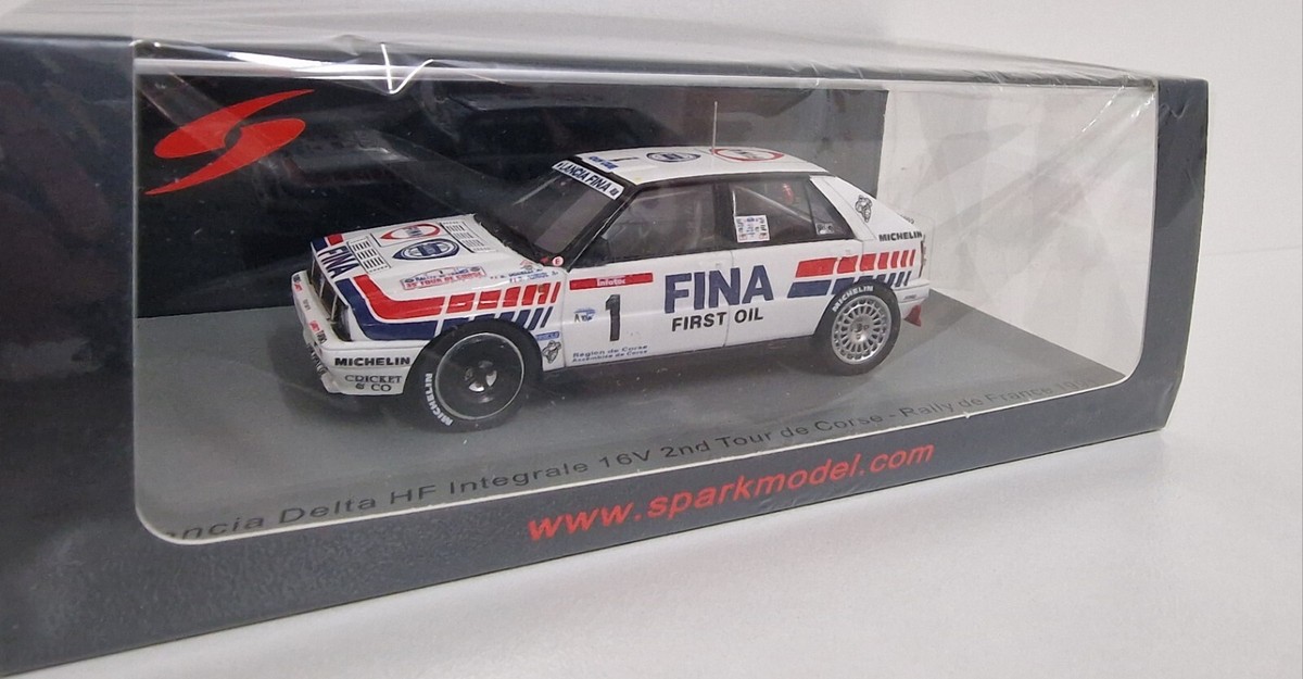 Spark 1:43 Model Car Rally Lancia Delta HF Tour De Corse 1991