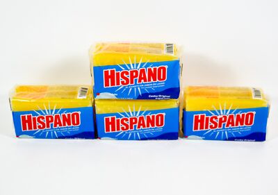 4 HISPANO Jabon De Lavar Laundry Soap 2 pk of 10.58oz Rectangular bar 11/09/2026