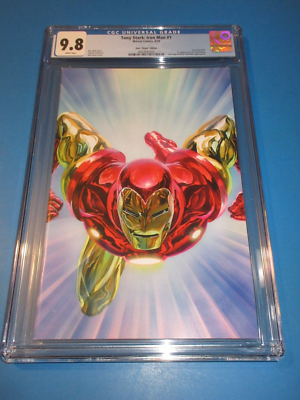 Tony Stark Iron Man #1 Super Rare Ross 1:200 Virgin Variant CGC