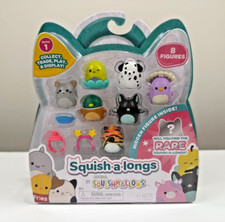 Squishmallows Squish-A-Longs Series 1 - 8 Mini Figures w/Ring  Accessories-New