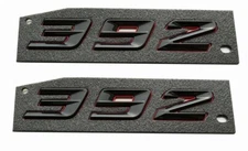 Pair Set New 392 Emblem Fender Badge Letter Nameplate with 392 Car Truck-Redline