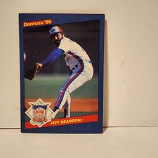 Jeff Reardon 1986 Donruss #33 Oversized Baseball Card